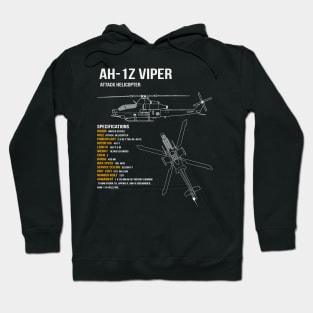 AH-1Z Viper Helicopter Hoodie